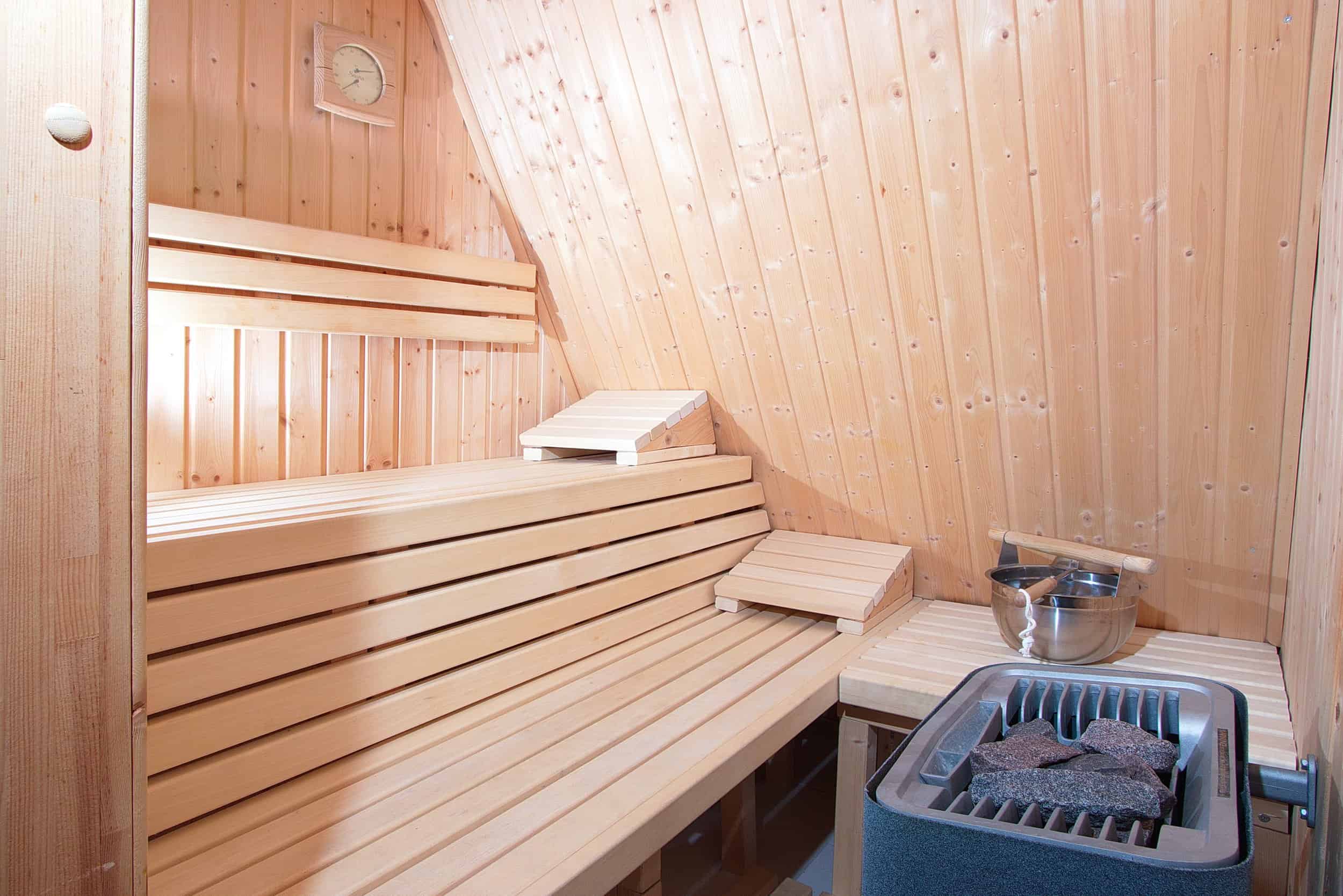 Sauna direkt im Haus